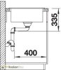 BLANCO ZIA XL 6 S Beépíthető gránit mosogató pezsgő