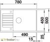 BLANCO ZIA XL 6 S Beépíthető Compact gránit mosogató pezsgő