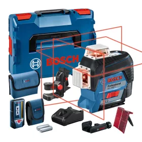   BOSCH 0601063R05 GLL 3-80 C Vonallézer (1x2,0Ah) + BM 1 Tartó + LR 7 Prijímač lasera + L-Boxx 136