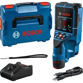   BOSCH 0601081601 D-tect 200 C Falszkenner + 12V 2.0Ah Li-Ion Batéria + GAL 12V-40 töltő + USB-C Kábel + csuklópánt + L-boxx