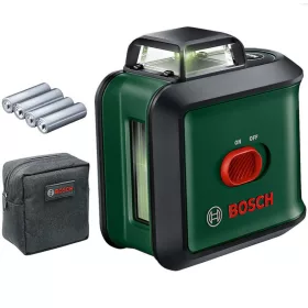   BOSCH 0603663E00 UniversalLevel 360 Krížový lúč zöld nivelačný laser + 4 db 1.5 V-os LR6 AA