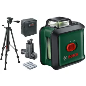   BOSCH 0603663E01 UniversalLevel 360 Krížový lúč zöld nivelačný laser + TT 150 Állvány + MM 3 Univerzális tartóállvány + 4 ks 1,5 V LR6 (AA)