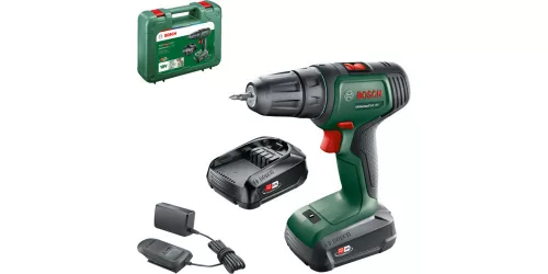 BOSCH 06039D4002 UniversalDrill 18 Akumulátorová fúróskrutkovač (2x1,5Ah) v kufri