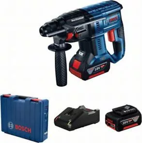 BOSCH 0611911121 GBH 180- LI (2x4.0Ah + GAL 18V-40) Akumulátorová, szénkefementes vŕtacie kladivo SDS-Plus v kufri