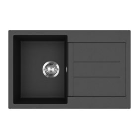 EVIDO Cubo 45S granitový drez, 780 x 500 mm, antracit