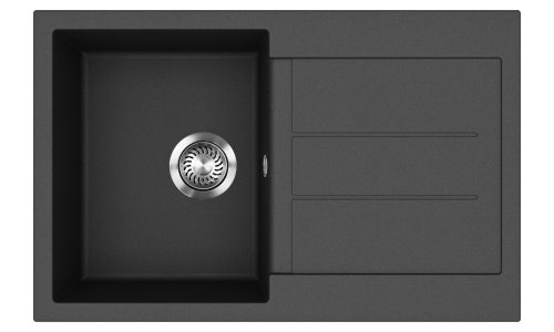 EVIDO Cubo 45S granitový drez, 780 x 500 mm, antracit