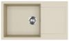 EVIDO Cubo XL 6S compact gránit mosogató, 860 x 500 mm, bézs