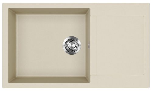 EVIDO Cubo XL 6S compact gránit mosogató, 860 x 500 mm, bézs