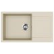 EVIDO Cubo XL 6S compact gránit mosogató, 860 x 500 mm, bézs