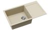 EVIDO Cubo XL 6S compact gránit mosogató, 860 x 500 mm, bézs