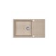 EVIDO Cubo XL 6S compact gránit mosogató, 860 x 500 mm, homok