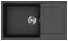 EVIDO Cubo XL 6S compact gránit mosogató, 860 x 500 mm, antracit
