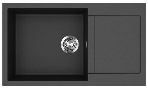 EVIDO Cubo XL 6S compact gránit mosogató, 860 x 500 mm, antracit