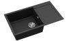 EVIDO Cubo XL 6S compact gránit mosogató, 860 x 500 mm, antracit