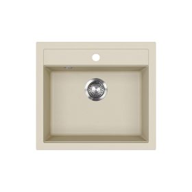 EVIDO Quadro 6 granitový drez, 562 x 510 mm, béžová