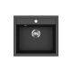 EVIDO Quadro 6 granitový drez, 562 x 510 mm, antracit