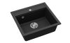 EVIDO Quadro 6 granitový drez, 562 x 510 mm, antracit