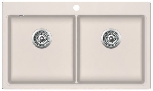 EVIDO Quadro 9 gránit mosogató, 860 x 510 mm, bézs
