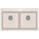 EVIDO Quadro 9 gránit mosogató, 860 x 510 mm, bézs