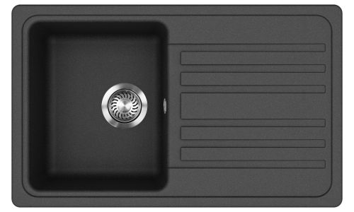 EVIDO Home 45S gránit mosogató, 765 x 460mm, antracit