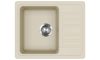 EVIDO Home 45S compact gránit mosogató, 575 x 460 mm, bézs