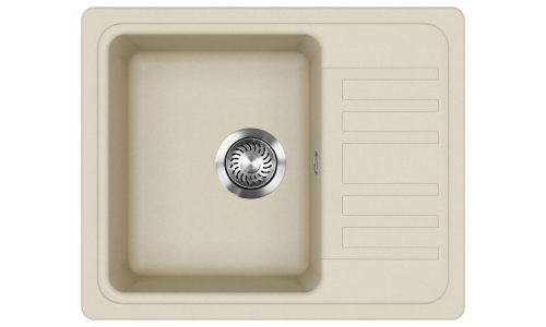 EVIDO Home 45S compact gránit mosogató, 575 x 460 mm, bézs