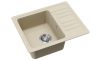EVIDO Home 45S compact gránit mosogató, 575 x 460 mm, bézs