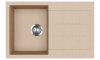 EVIDO Cubo 45S gránit mosogató, 780 x 500mm, avena