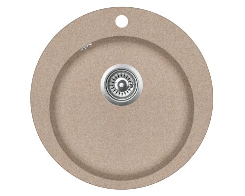 EVIDO Tondo okrúhly granitový drez, 505 mm, avena