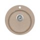 EVIDO Tondo okrúhly granitový drez, 505 mm, avena