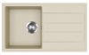 EVIDO Easy 45S granitový drez, 760 x 440 mm, béžová