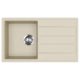EVIDO Easy 45S granitový drez, 760 x 440 mm, béžová