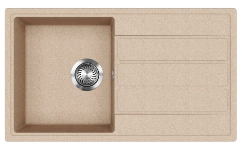 EVIDO Easy 45S gránit mosogató, 760 x 440 mm, avena