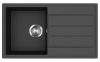 EVIDO Easy 45S gránit mosogató, 760 x 440 mm, antracit