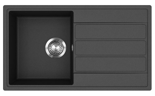 EVIDO Easy 45S granitový drez, 760 x 440 mm, antracit