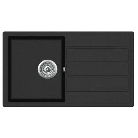   EVIDO Easy 45S granitový drez, 760 x 440 mm, antracit, bez krabice, s odtokovým fitingom