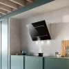 FALMEC QUASAR fali páraelszívó, 90 cm, fekete üveg