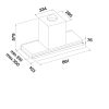 Falmec VIRGOLA TOUCH NRS 90 cm beépíthető páraelszívó, inox