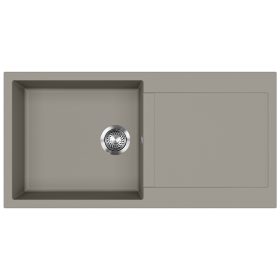 EVIDO Cubo XL 6S granitový drez, 1000 x 500 mm, platinová