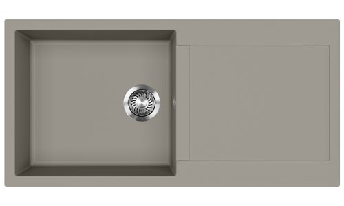 EVIDO Cubo XL 6S granitový drez, 1000 x 500 mm, platinová