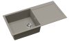 EVIDO Cubo XL 6S granitový drez, 1000 x 500 mm, platinová