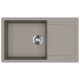 EVIDO Cubo XL 6S compact gránit mosogató, 860 x 500 mm, platina
