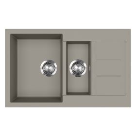 EVIDO Cubo 6S granitový drez, platinová