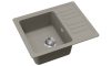 EVIDO Home 45S compact gránit mosogató 575x460 mm platina