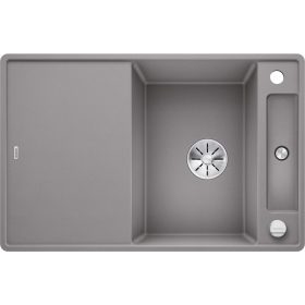   BLANCO AXIA III 45S-F alumet. sklenený so sifonom, ZAPUSTENÉ DO DOSKY