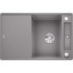 BLANCO AXIA III 45S-F alumet. sklenený so sifonom, ZAPUSTENÉ DO DOSKY