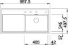 BLANCO ZENAR XL 6S-F jobb antracit t.n