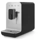 SMEG automatický kávovar, Collezione design, napeňovač mlieka funkcia, matná čierna