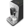 SMEG automatický kávovar, Collezione design, napeňovač mlieka funkcia, matná čierna