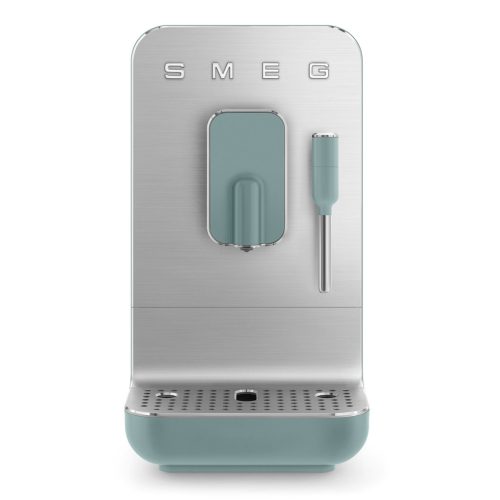 SMEG AUTOMATA KÁVÉFŐZŐ, retro, tejhabosító funkció, matt smaragdzöld